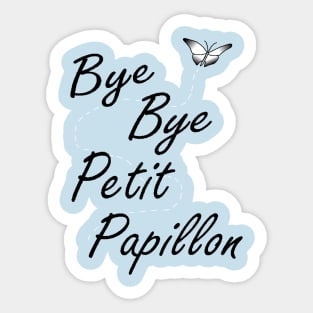 Bye Bye Petit Papillon! Black Ombre Sticker